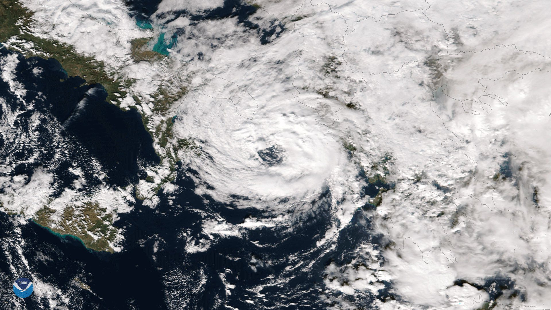 Rare Hybrid Tropical Storm in the Mediterranean Sea