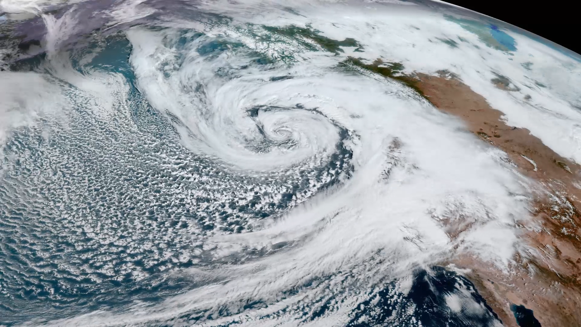 Earth From Orbit: Atmospheric River Hits the West Coast