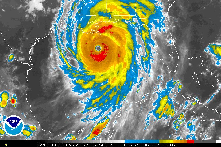 Hurricane Katrina Gulf Of Mexico Imagery | NESDIS