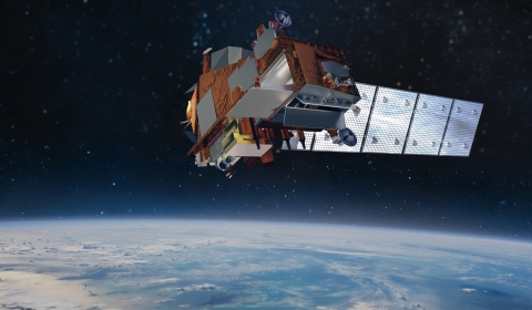 Image of JPSS-2 in space