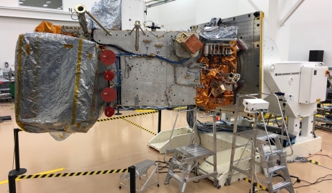 VIIRS and OMPS integrated onto the main bus