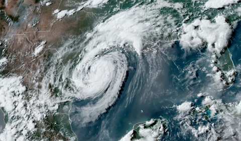 Hurricane  Beryl seen from space