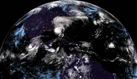 Hurricane Helene seen from space