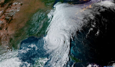 Hurricane Helene seen from space