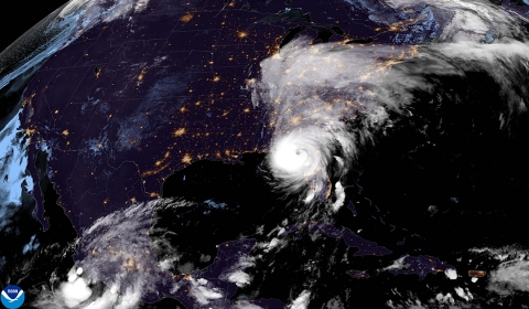 Hurricane Helene seen from space