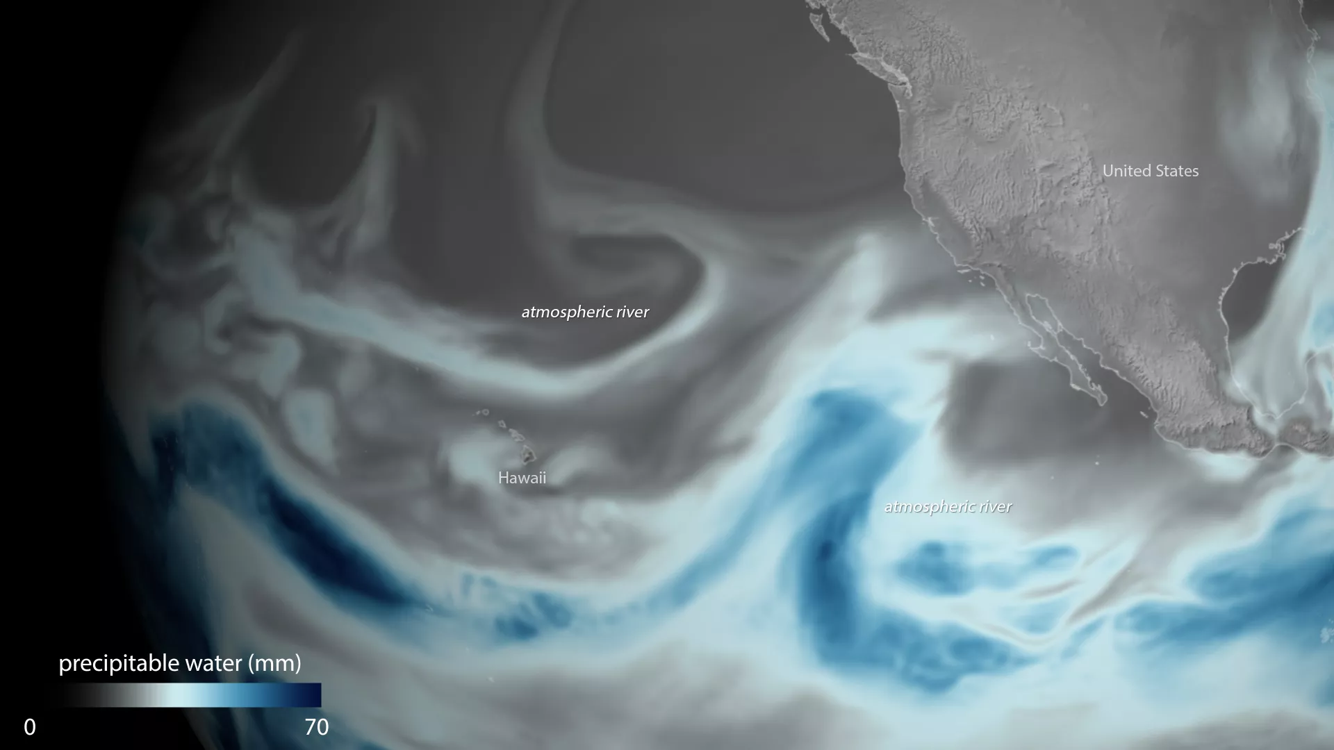 Image of weather from space