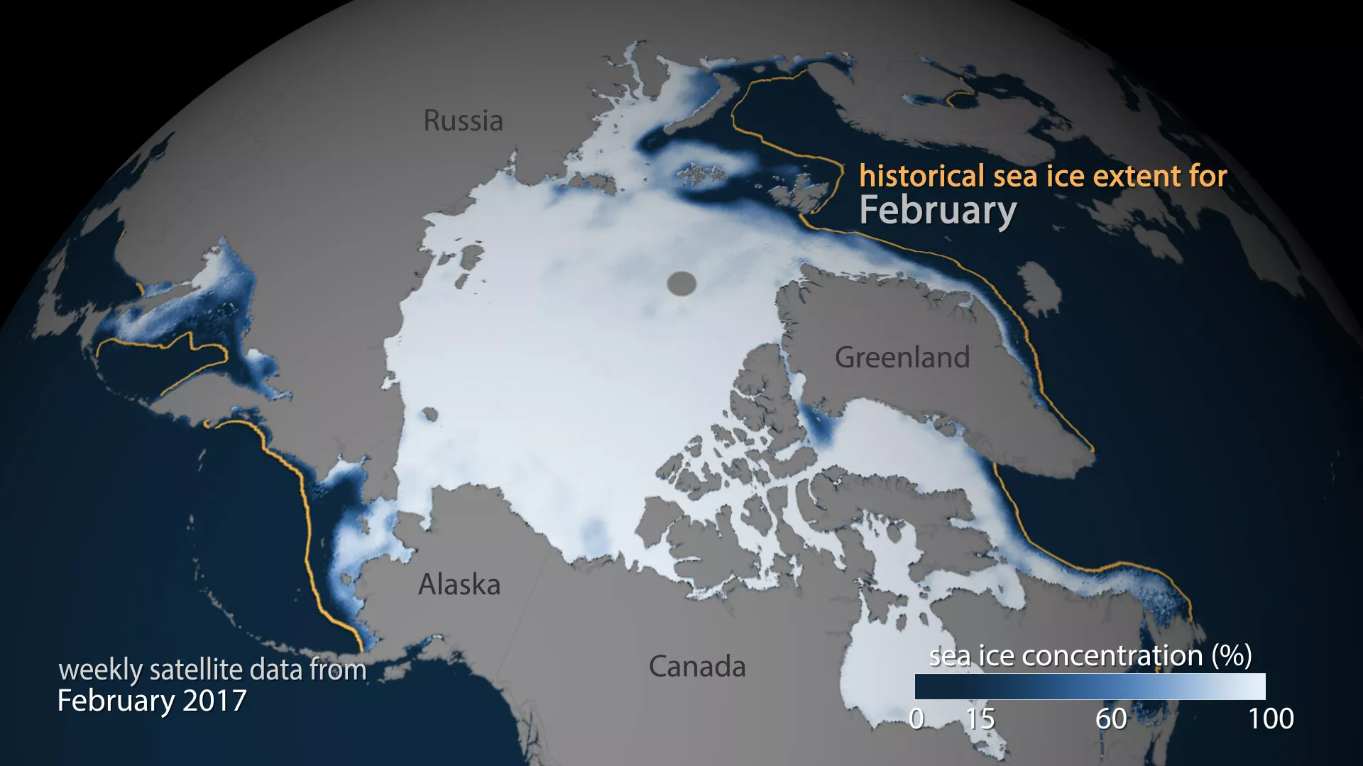 Graphic image of the arctic
