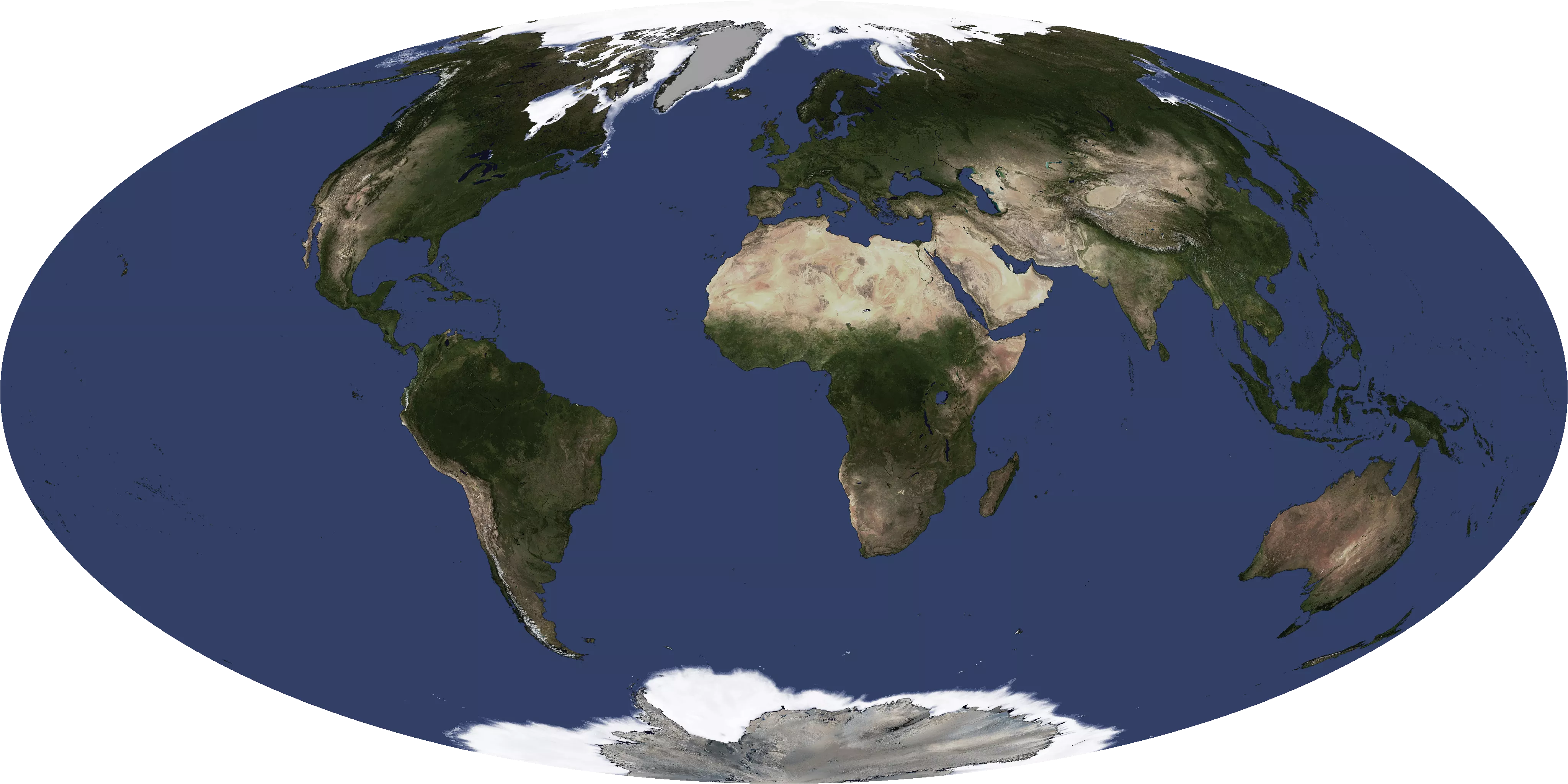 Image of the earth with sea ice