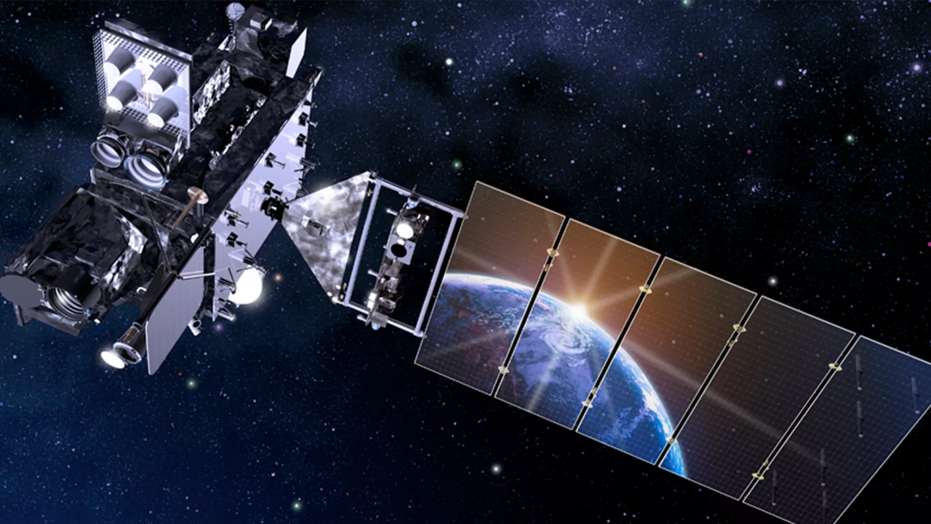 Image of GOES-R with space background