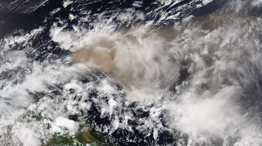 Image of the La soufriere volcano