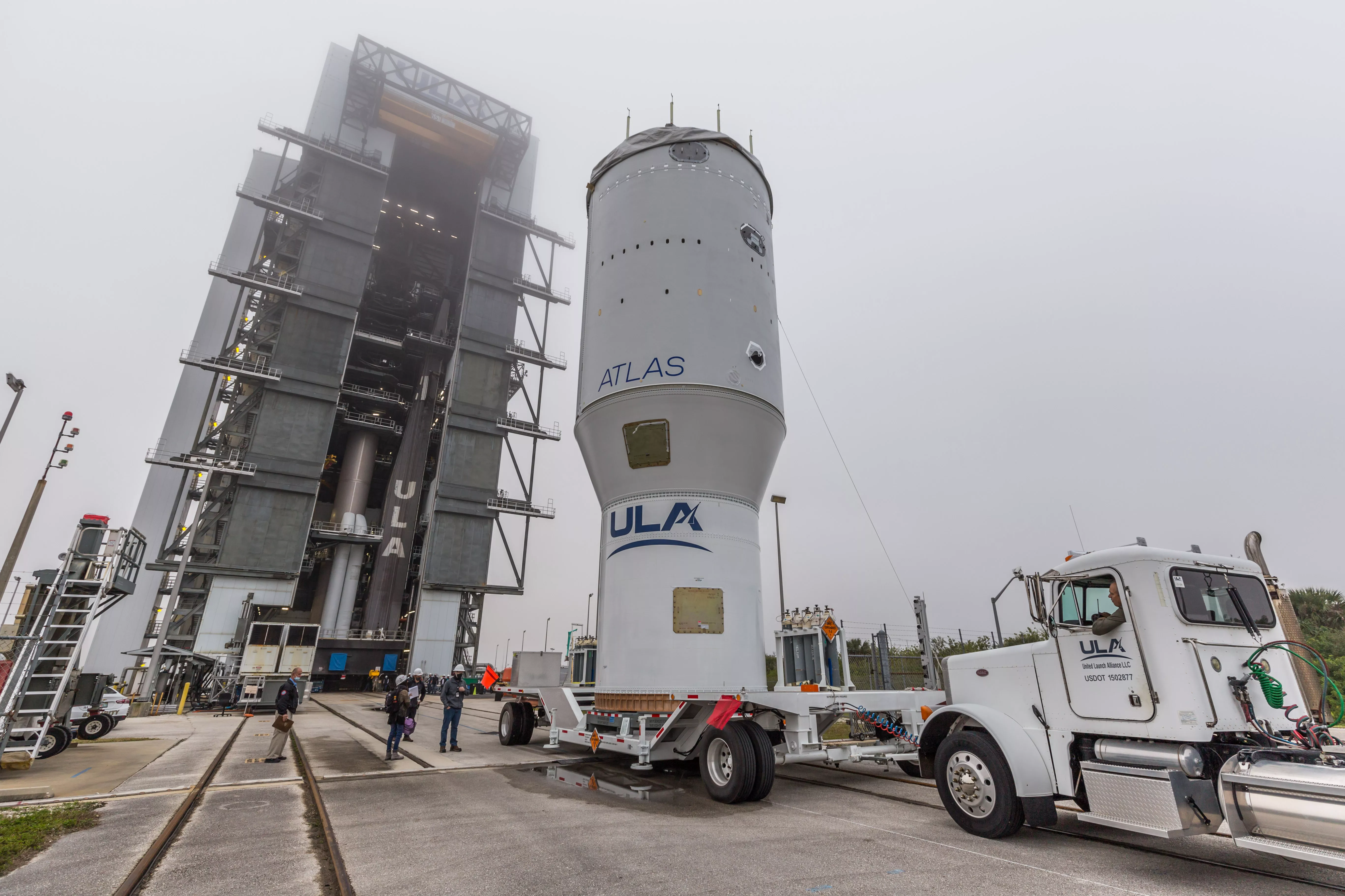 Atas V Centaur Transported to Vertical Integration Facility