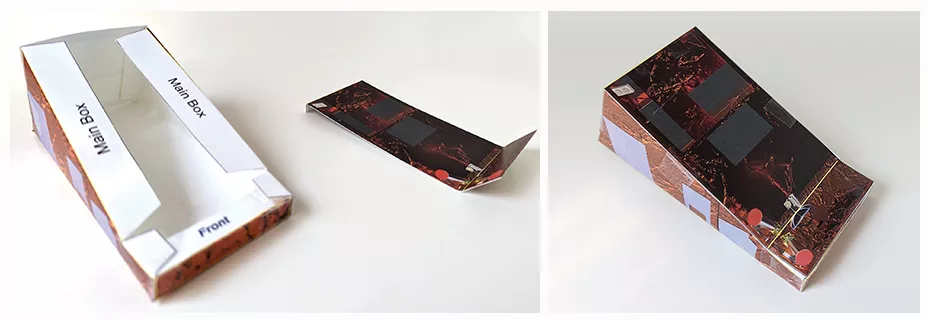 Photo of constructed paper boxes