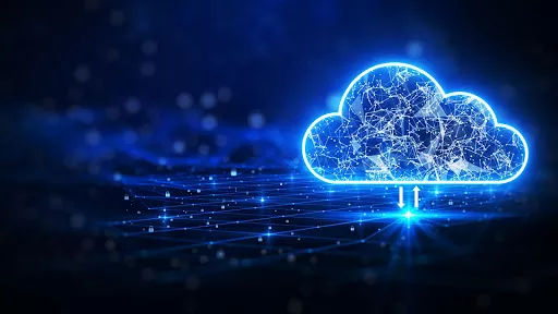 Image of a digital cloud