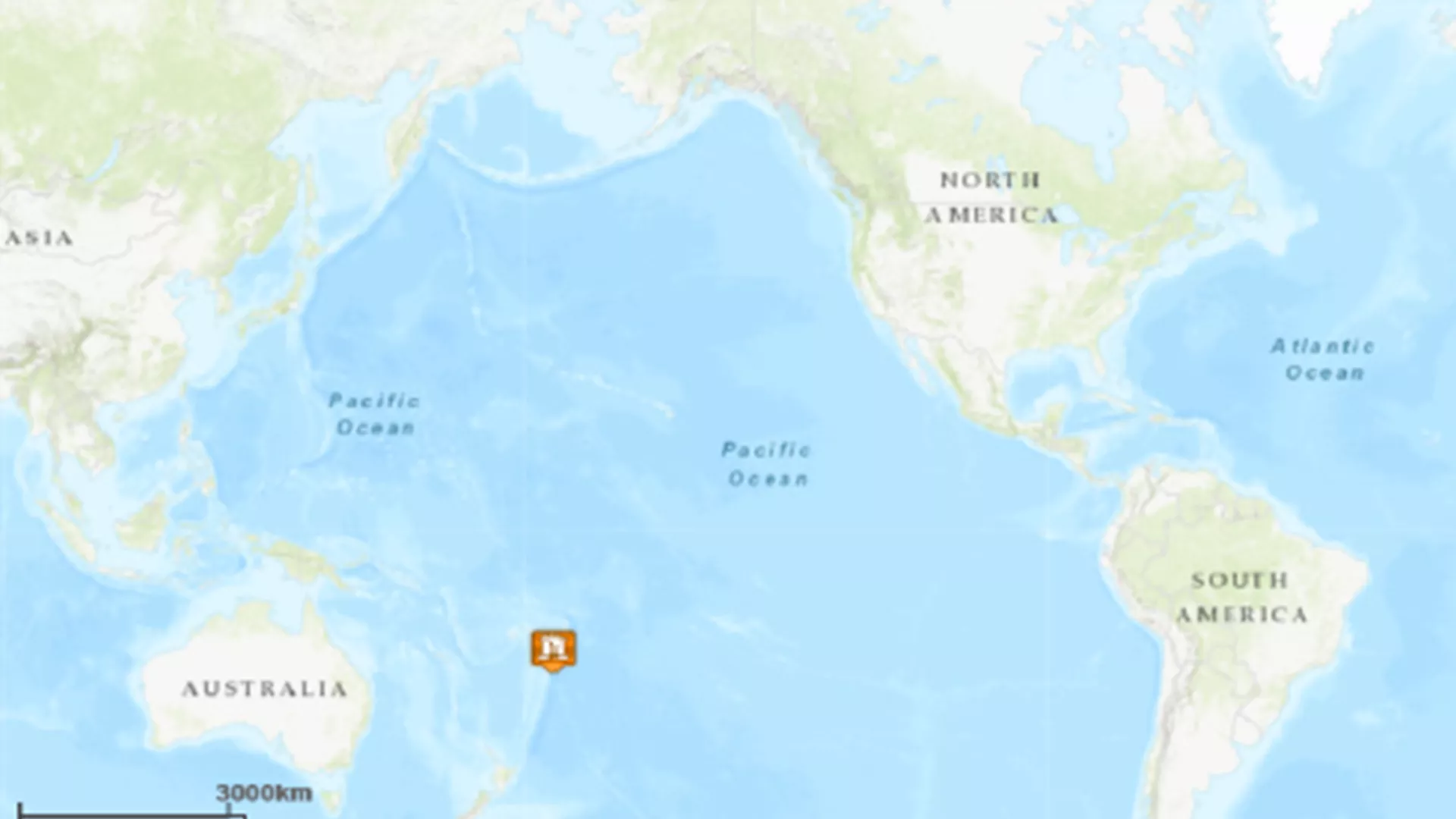 A google map image of the world.