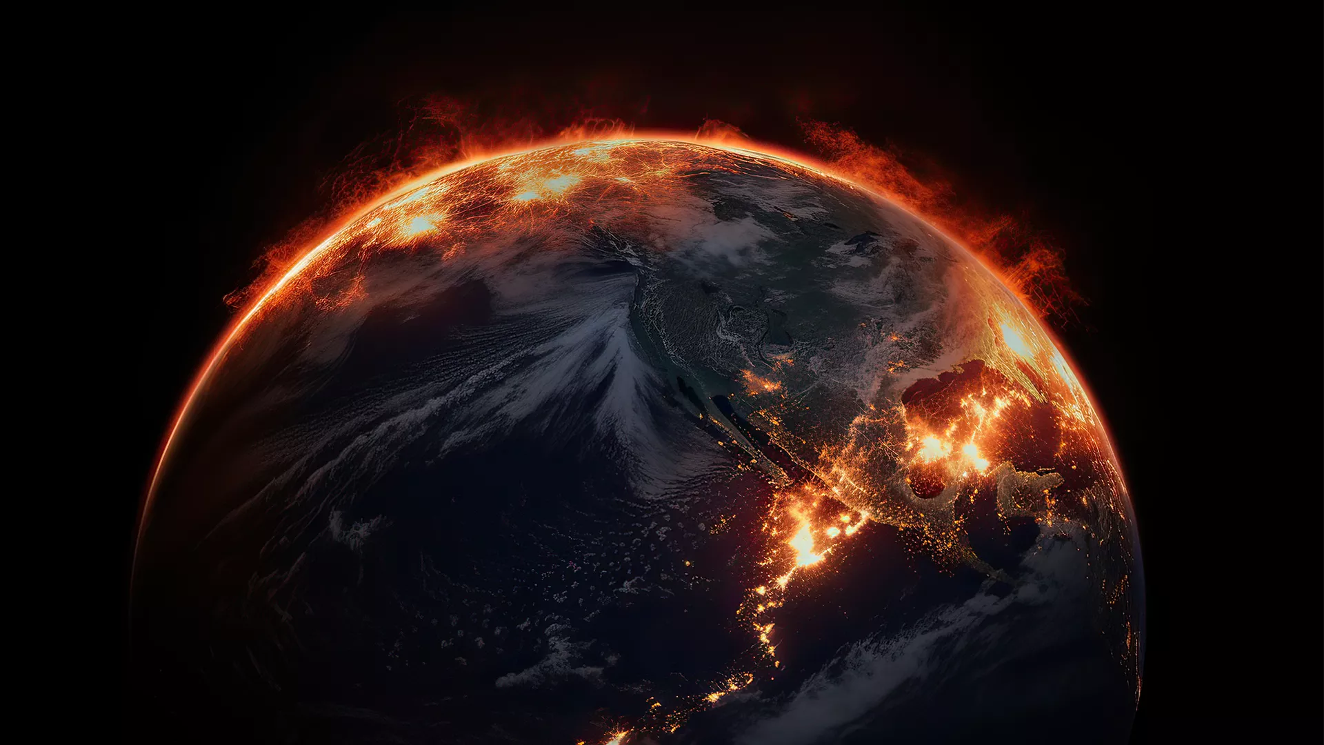 Image of the earth from space.