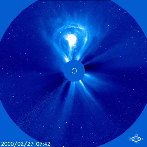 A CME seen via LASCO