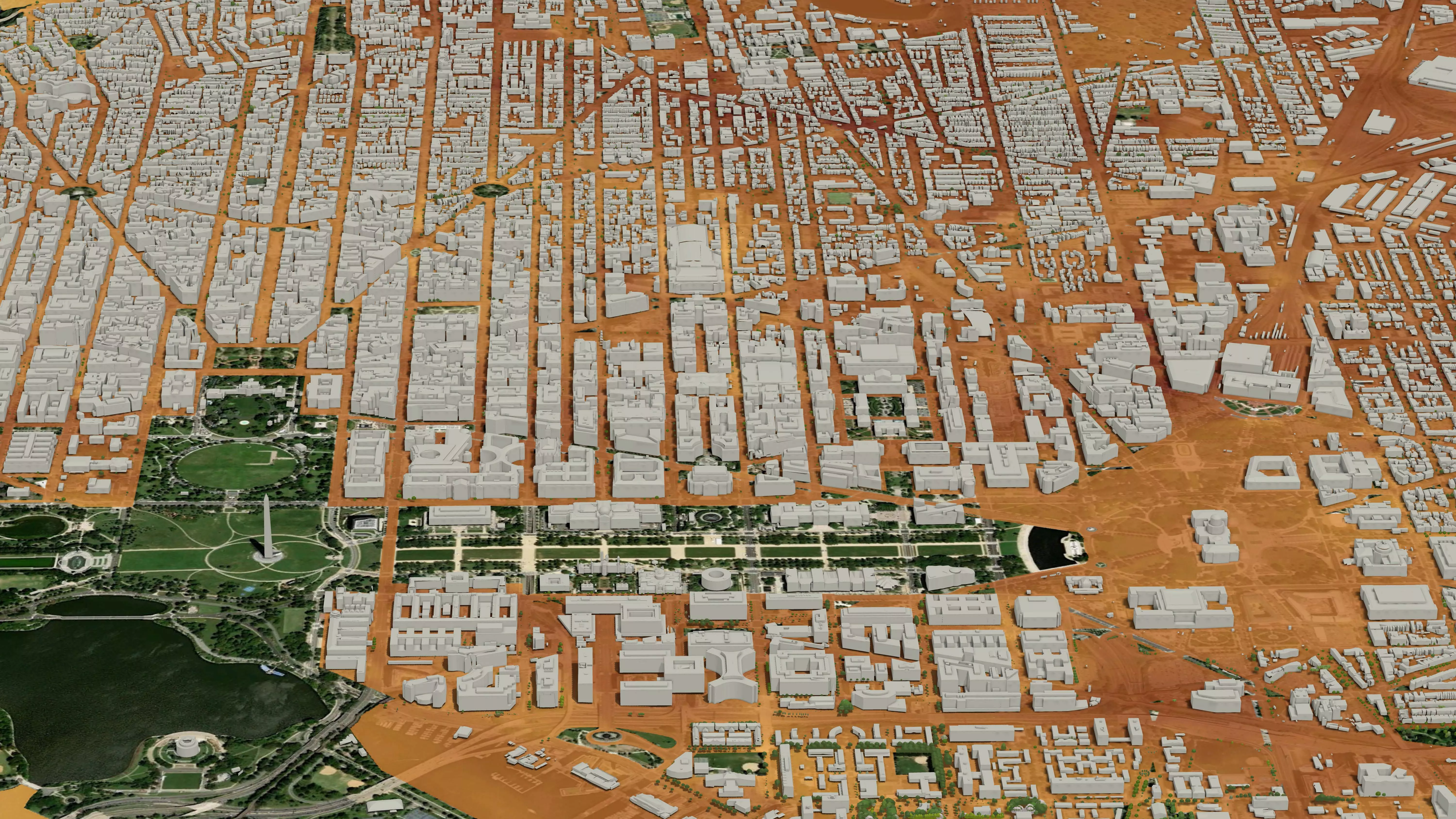 Washington DC seen from space.