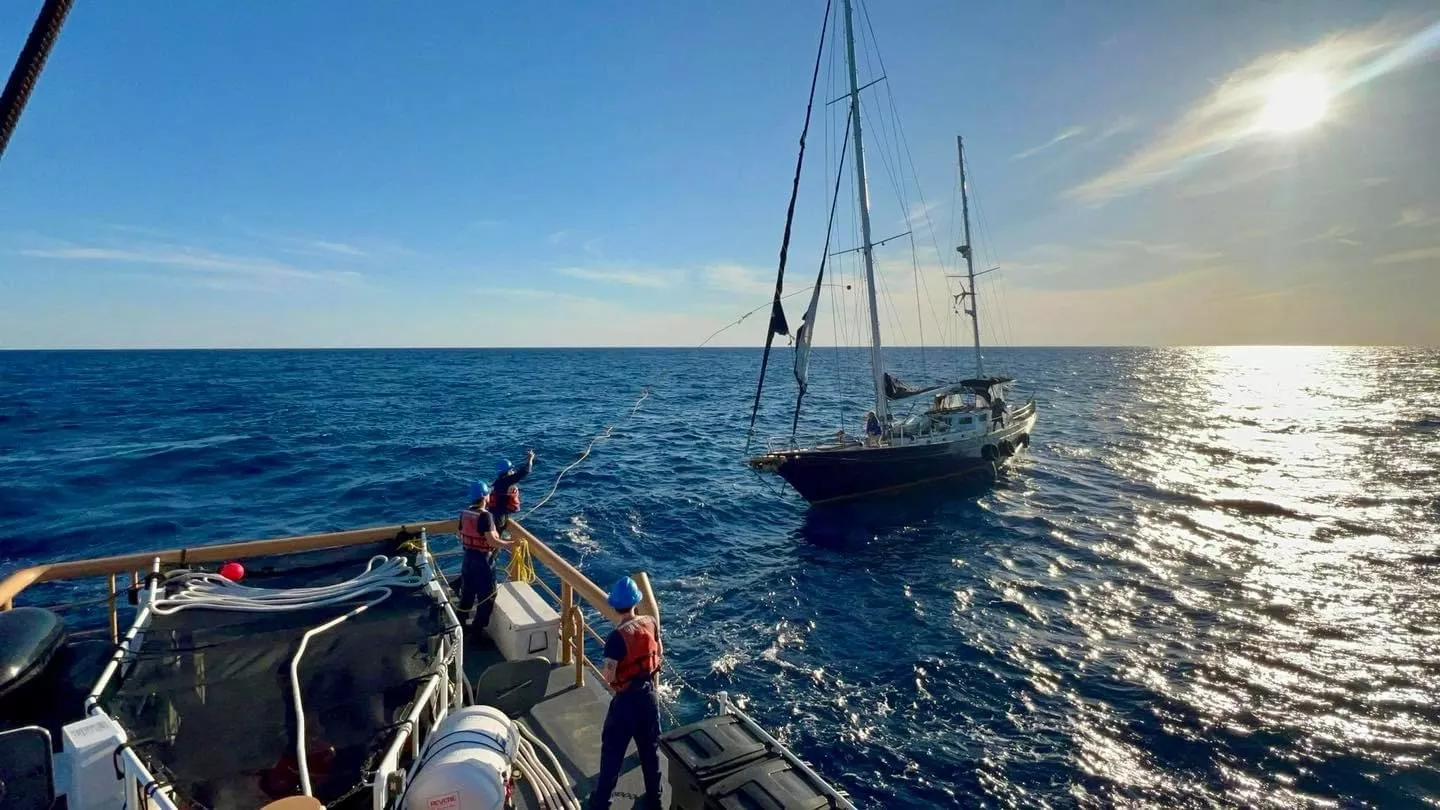 A ship on the ocean