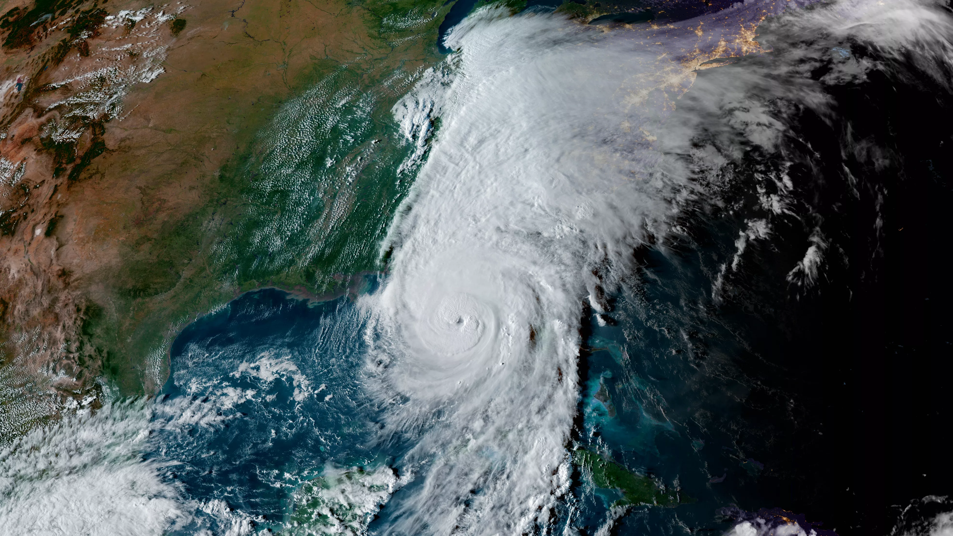 Hurricane Helene of the atlantic coast of the united states.