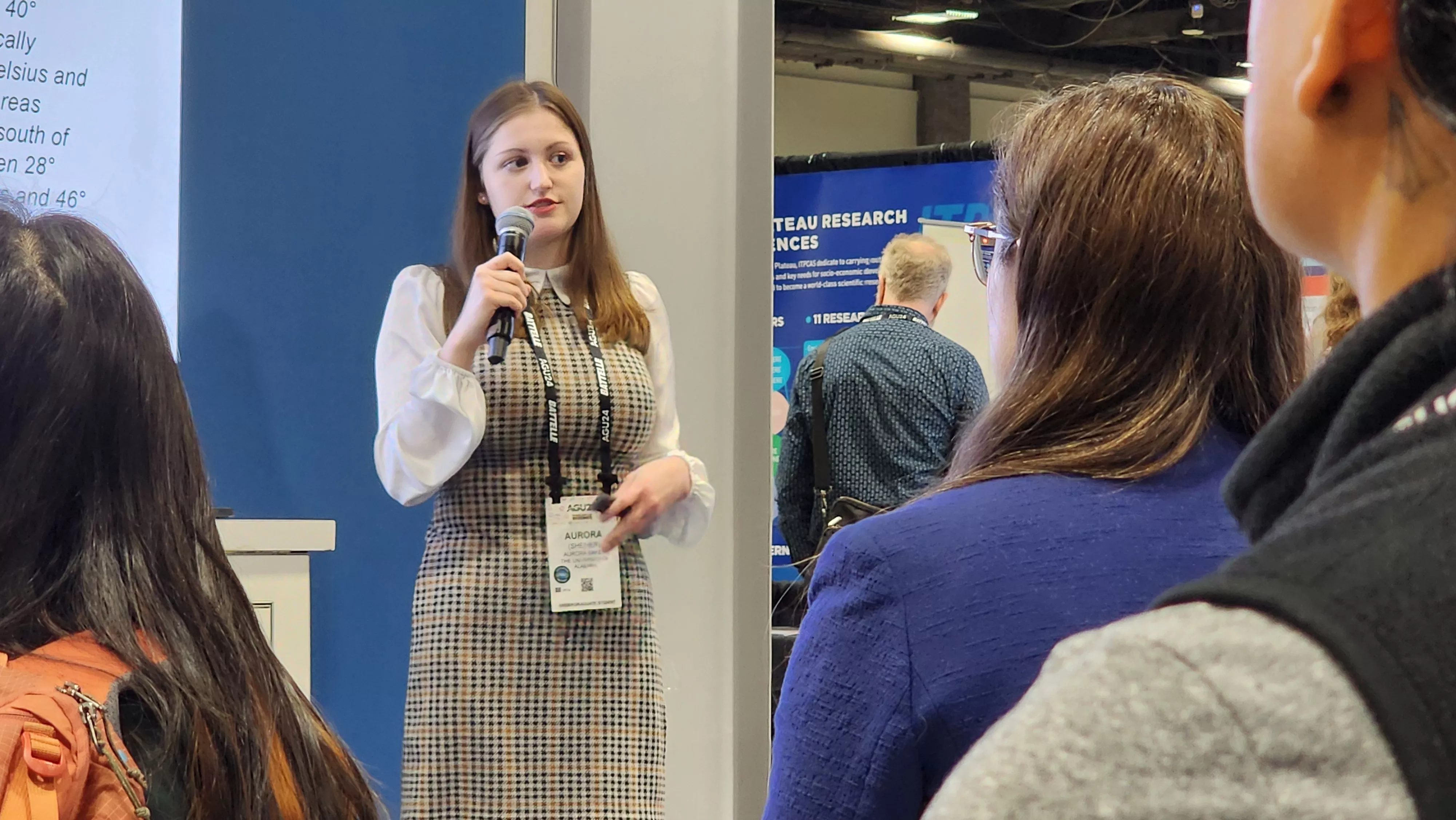 Aurora Baker presents at AGU 2024