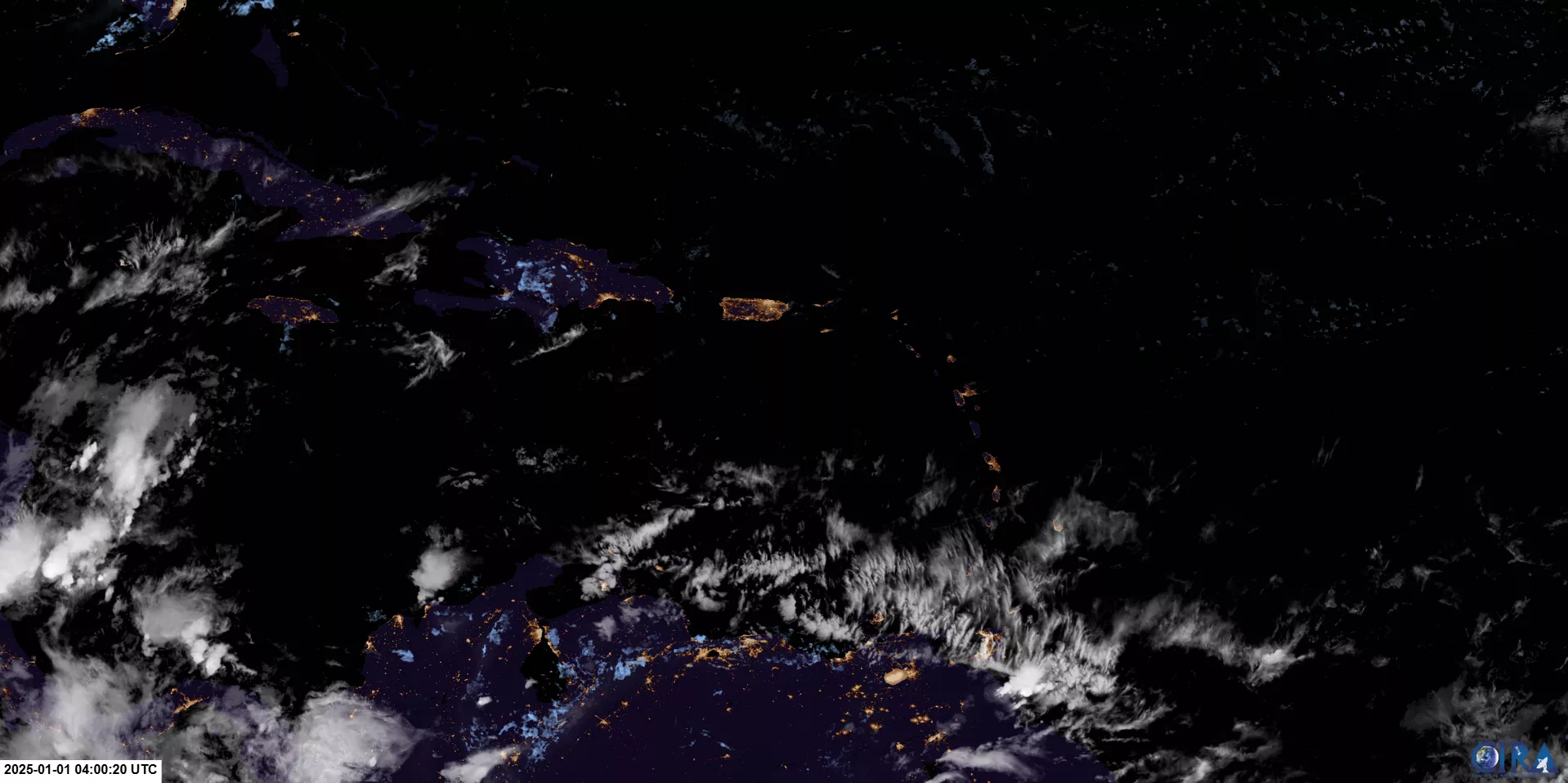 Puerto Rico seen from space.