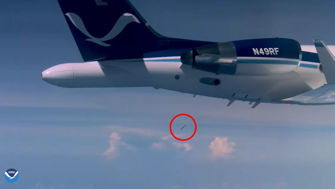 A plane flying in the air.