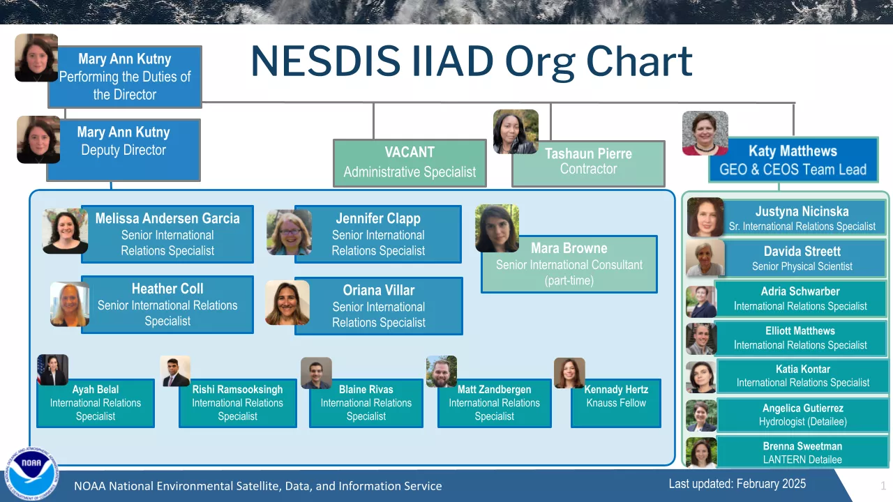 An organizational chart for IIAD