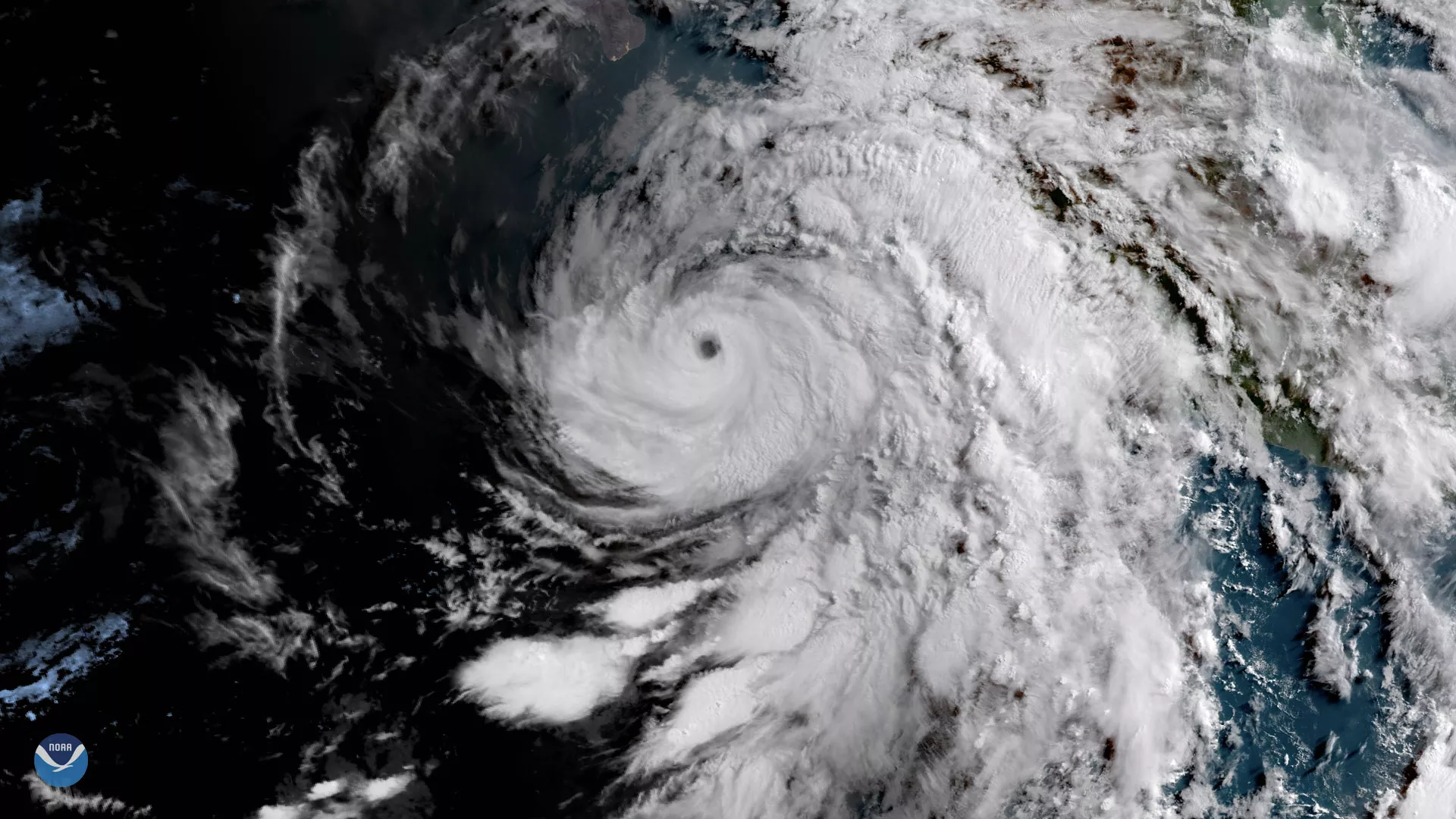 Hurricane Bud, GOES East GeoColor June 12, 2018 