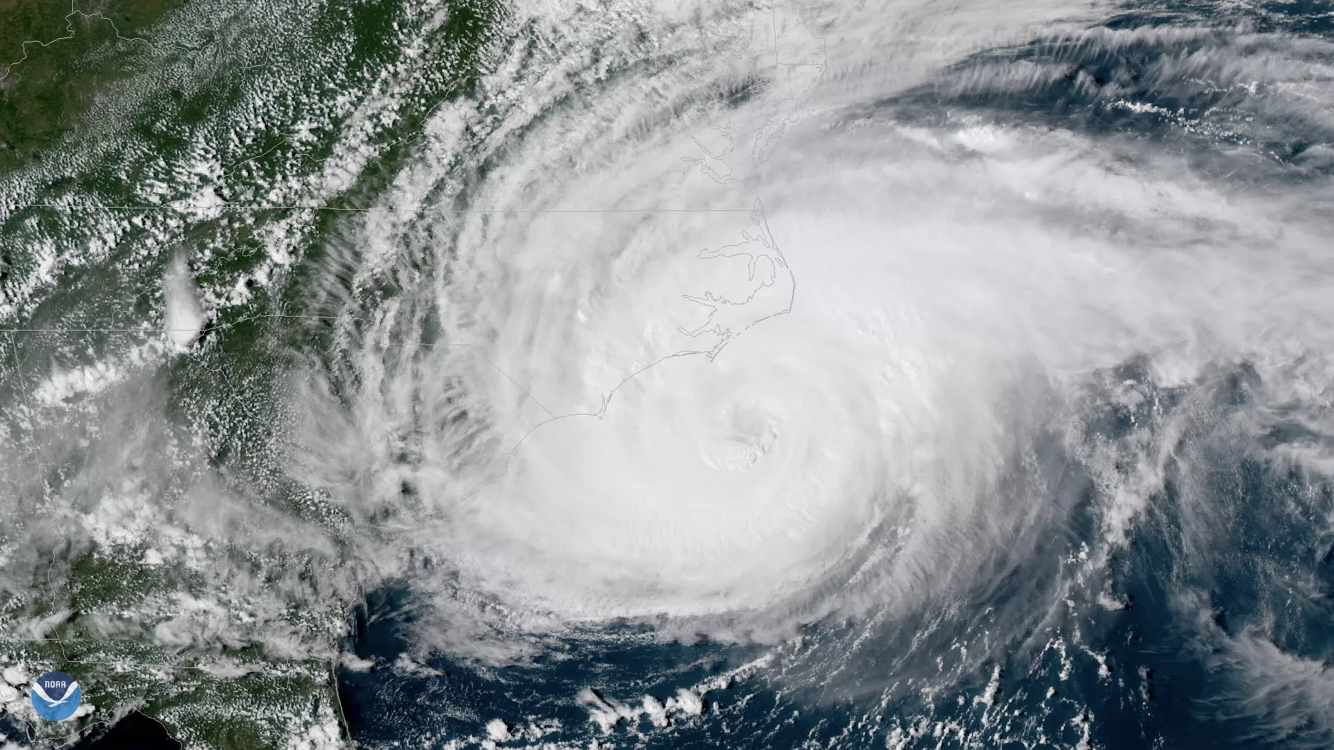 Hurricane Florence from GOES East, September 13, 2018