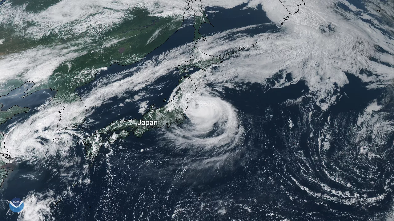 Photo of Typhoon Faxai