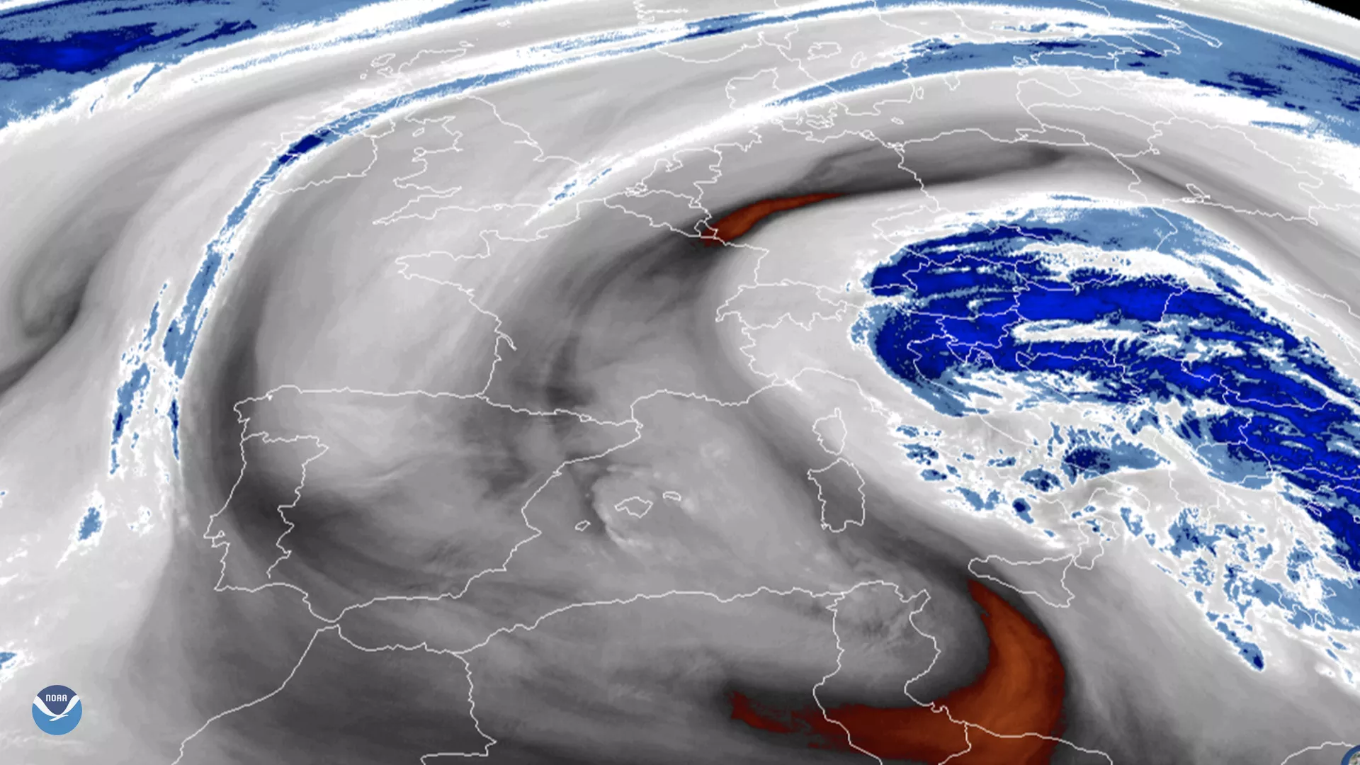 Image of weather from space