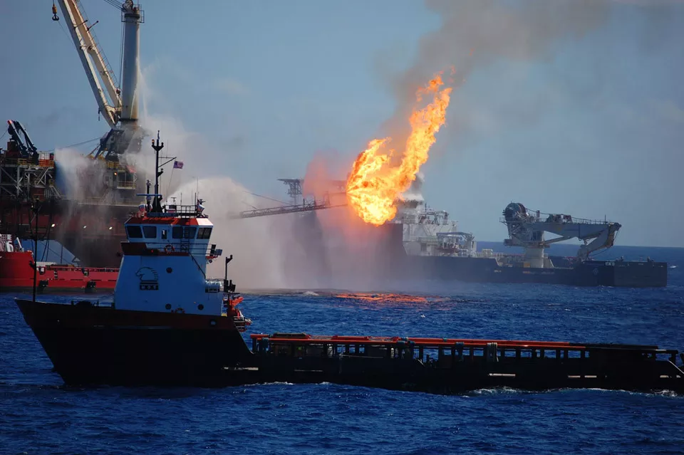 image of The Deepwater Horizon site. 