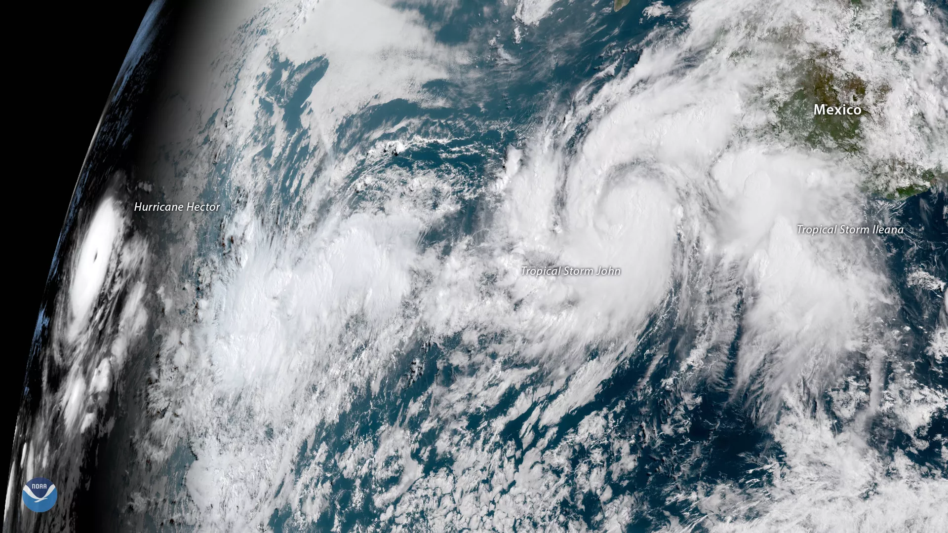 GOES East saw lots of activity in the East Pacific.