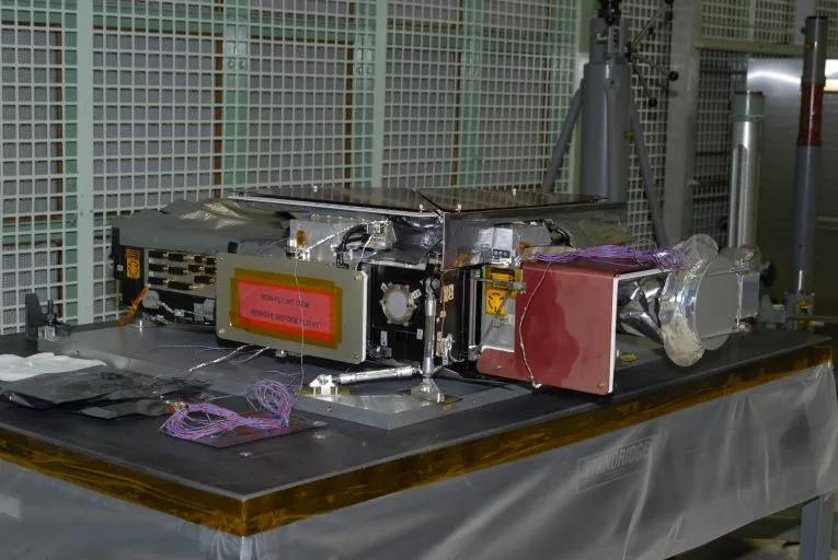 Helioseismic and Magnetic Imager on table. 
