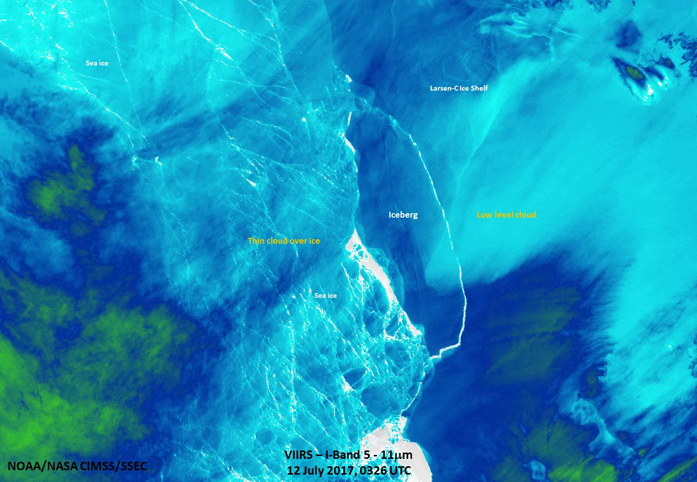 Image of surface temperature