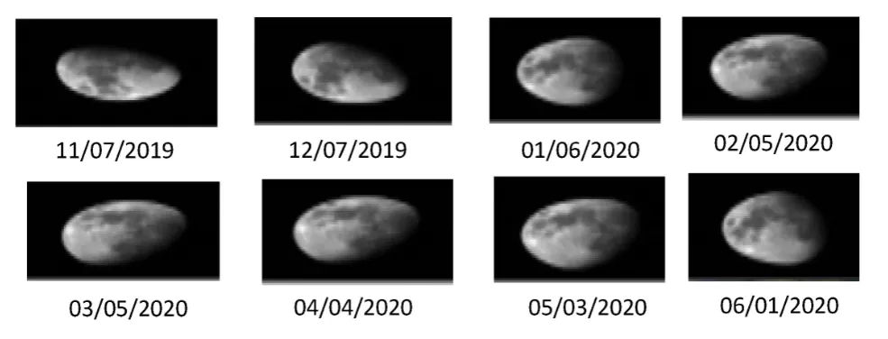 Timelapse of the moon