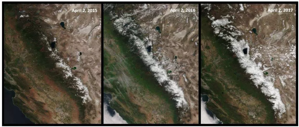 Snowpacks on mountains