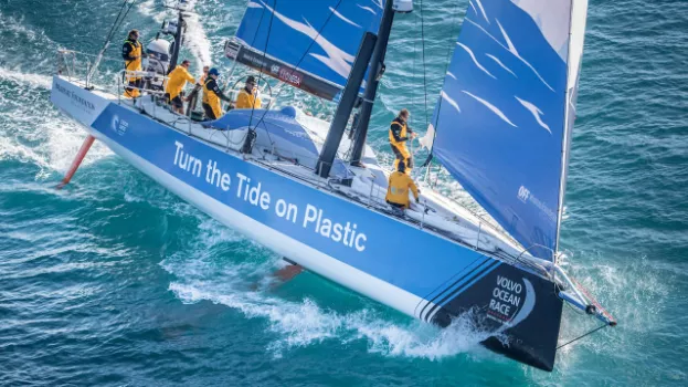 Image of a competitive sailing boat