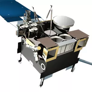 An artist's rendering of the GOES-N series of satellites (GOES 13-15)
