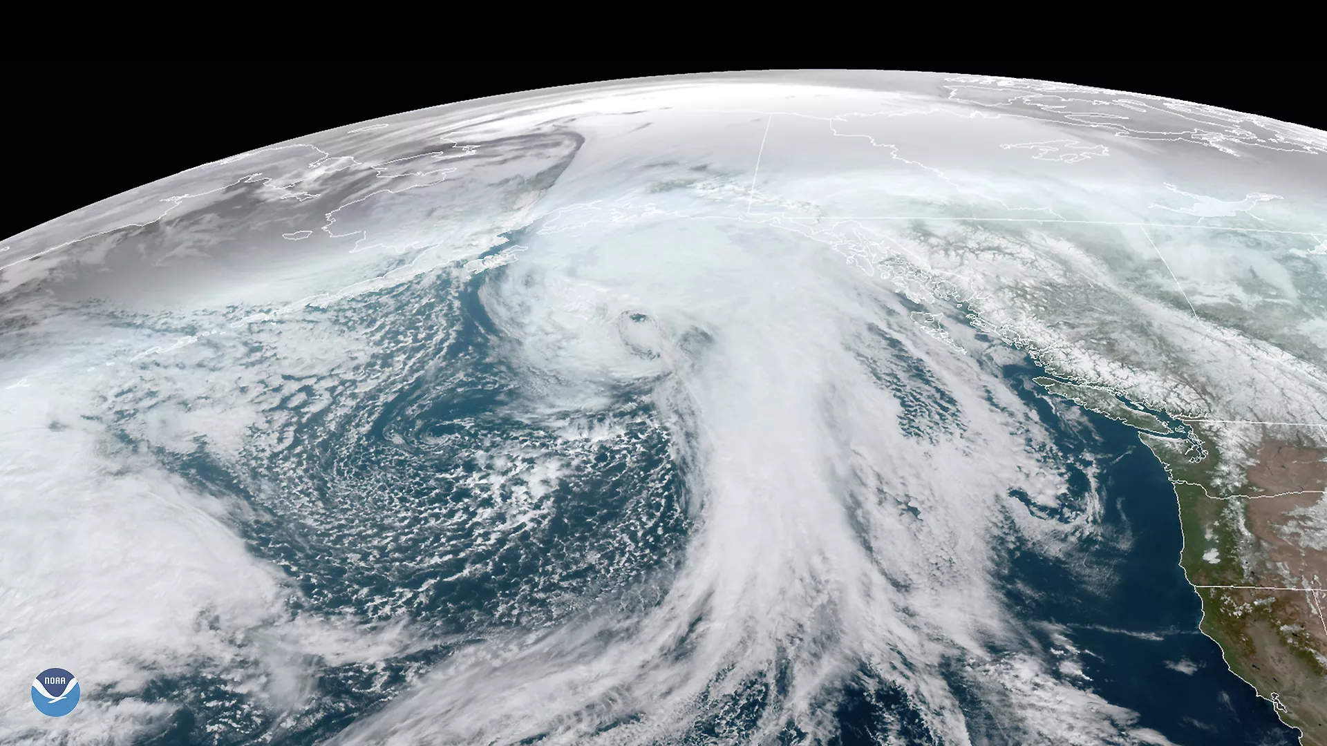 Image of clouds over Alaska