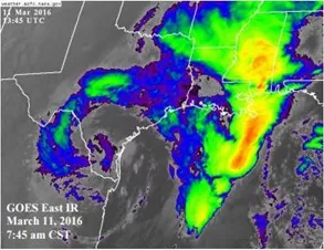 Image of storm over texas