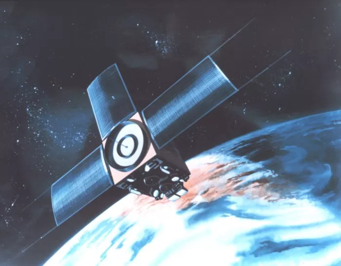 Image of a satellite in space